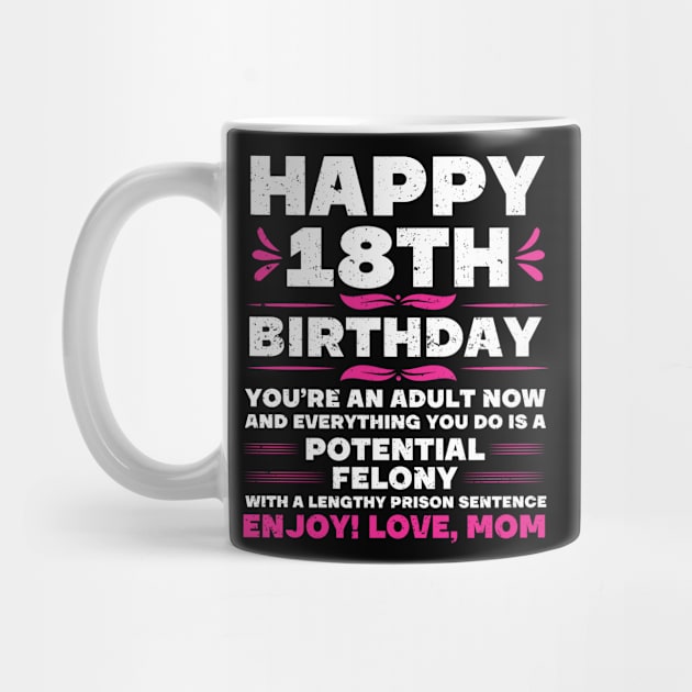 Legally Adult 18 Birthday Happy 18th Birthday by IngeniousMerch